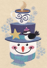 Cozy Winter Snowman Stack