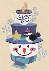 Cozy Winter Snowman Stack