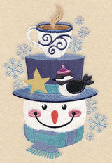 Cozy Winter Snowman Stack
