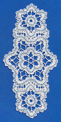Snowflakes Bookmark (Battenburg Lace)