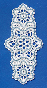 Snowflakes Bookmark (Battenburg Lace)