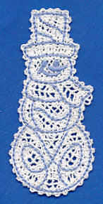Snowman Bookmark (Battenburg Lace)