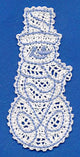 Snowman Bookmark (Battenburg Lace)