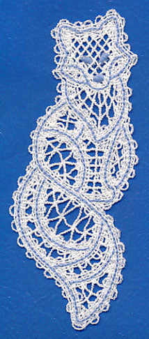 Arctic Fox Bookmark (Battenburg Lace)