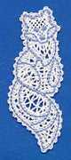 Arctic Fox Bookmark (Battenburg Lace)