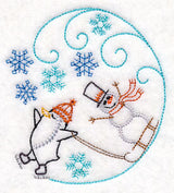 Skating Penguin Circle (Vintage)