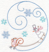 Skating Squirrel Circle (Vintage)