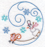 Skating Squirrel Circle (Vintage)