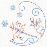 Skating Fox Circle (Vintage)