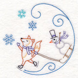 Skating Fox Circle (Vintage)