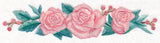 Romantic Roses Border in Watercolor