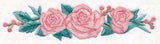Romantic Roses Border in Watercolor