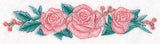Romantic Roses Border in Watercolor