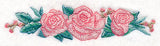Romantic Roses Border in Watercolor