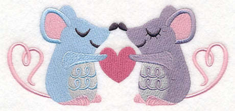 Snuggling Mouse Couple
