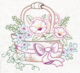 Kitchen Floral Basket (Vintage)