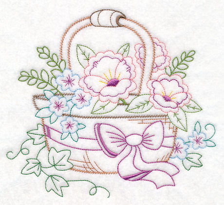 Kitchen Floral Basket (Vintage)