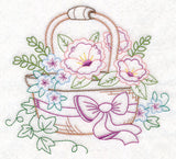 Kitchen Floral Basket (Vintage)