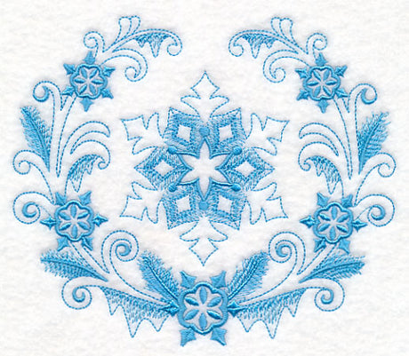 Winter Snowflake Laurel