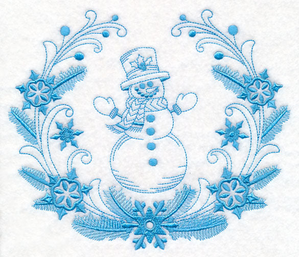 Winter Snowman Laurel