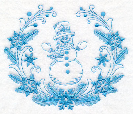 Winter Snowman Laurel