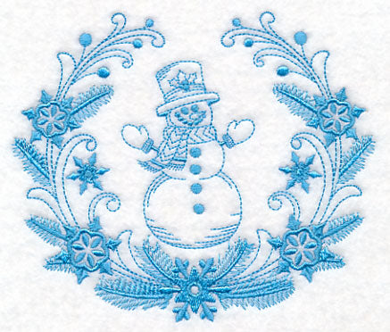 Winter Snowman Laurel