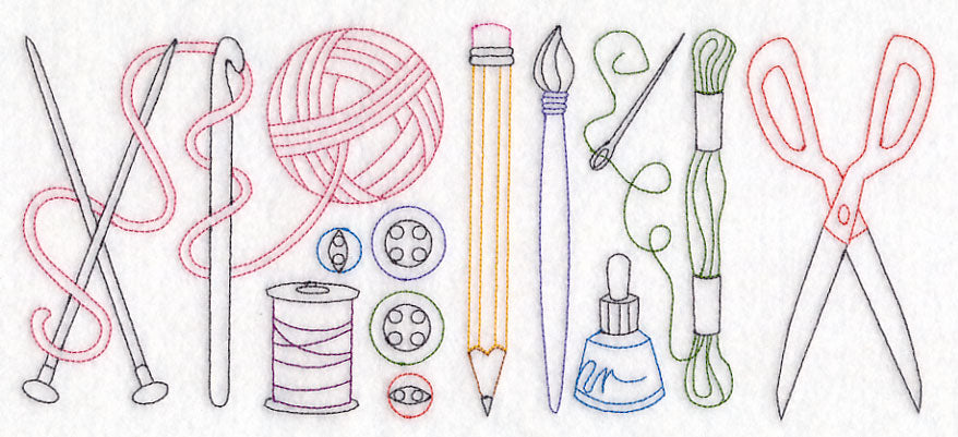 Crafting Quick Stitch Border (Vintage)