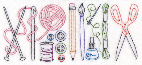 Crafting Quick Stitch Border (Vintage)