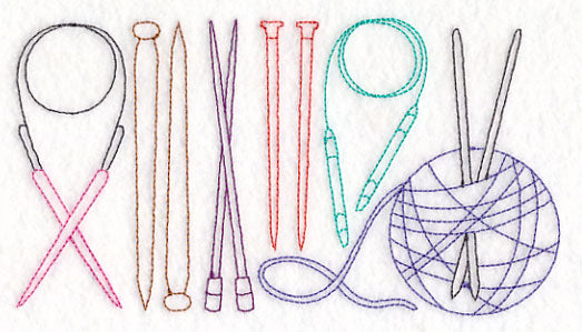 Knitting Quick Stitch Border (Vintage)