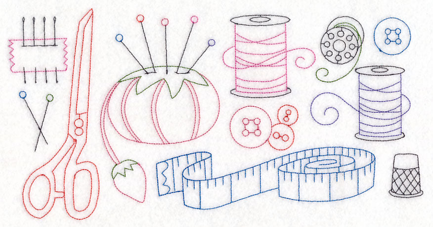 Sewing Quick Stitch Border (Vintage)