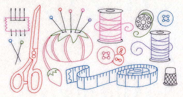 Sewing Quick Stitch Border (Vintage)