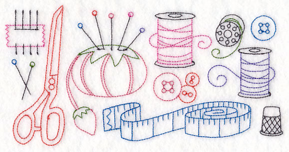 Sewing Quick Stitch Border (Vintage)