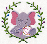 Elephant Embroidering Laurel