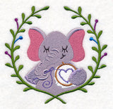 Elephant Embroidering Laurel