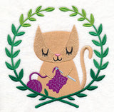 Cat Crocheting Laurel