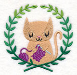 Cat Crocheting Laurel