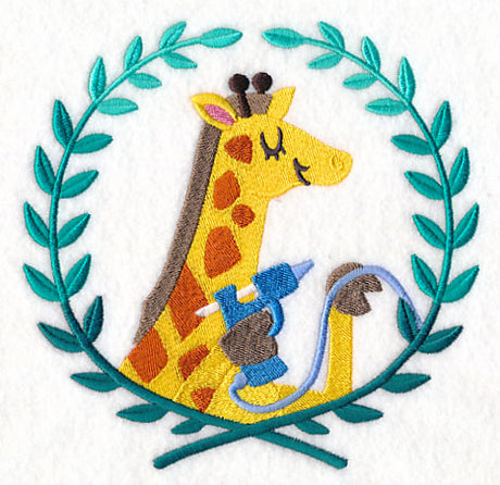 Giraffe Gluing Laurel