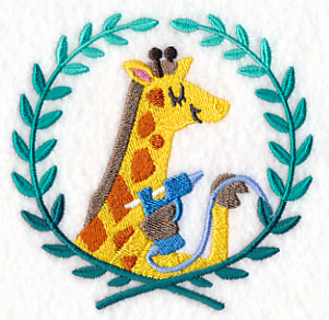 Giraffe Gluing Laurel