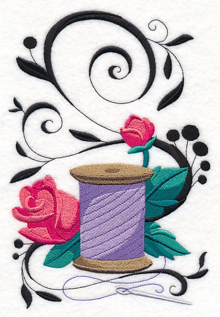Fanciful Thread with Roses