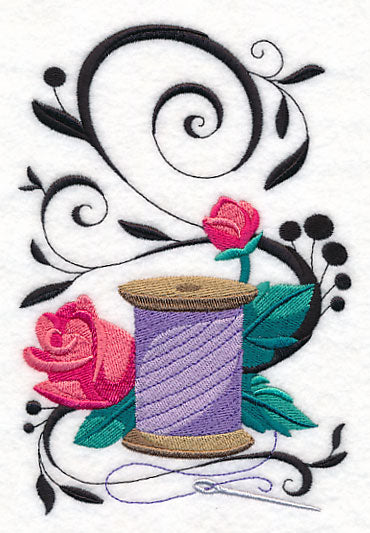 Fanciful Thread with Roses