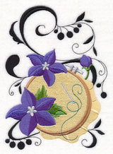 Fanciful Embroidery Hoop with Balloon Flowers