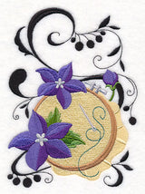 Fanciful Embroidery Hoop with Balloon Flowers