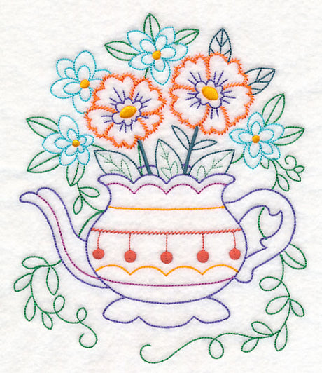 Kitchen Teapot in Bloom (Vintage)