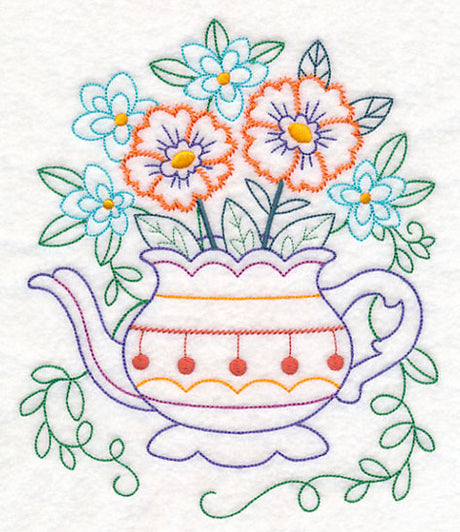Kitchen Teapot in Bloom (Vintage)