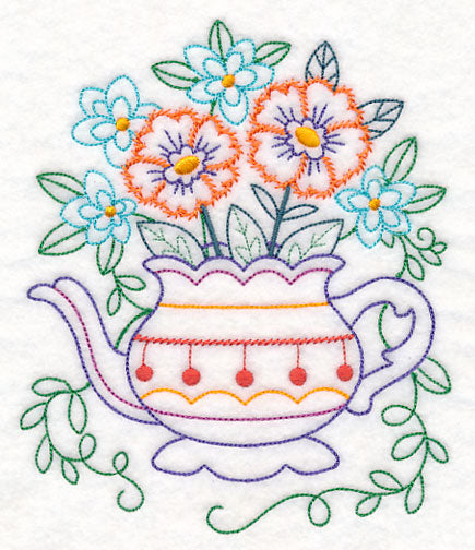 Kitchen Teapot in Bloom (Vintage)