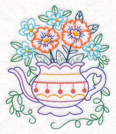 Kitchen Teapot in Bloom (Vintage)