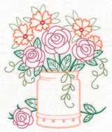 Kitchen Flour Canister in Bloom (Vintage)