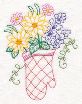 Kitchen Oven Mitt in Bloom (Vintage)