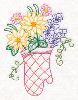 Kitchen Oven Mitt in Bloom (Vintage)