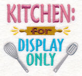 Kitchen: For Display Only